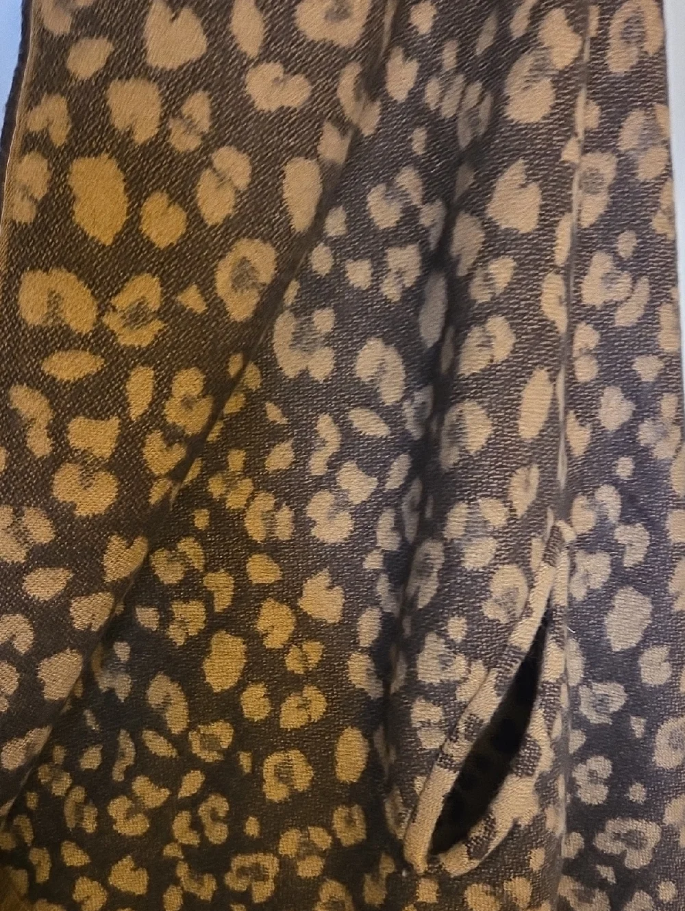 J.Crew Reversible Leopard Print Cape-scarf With Fringed Hem